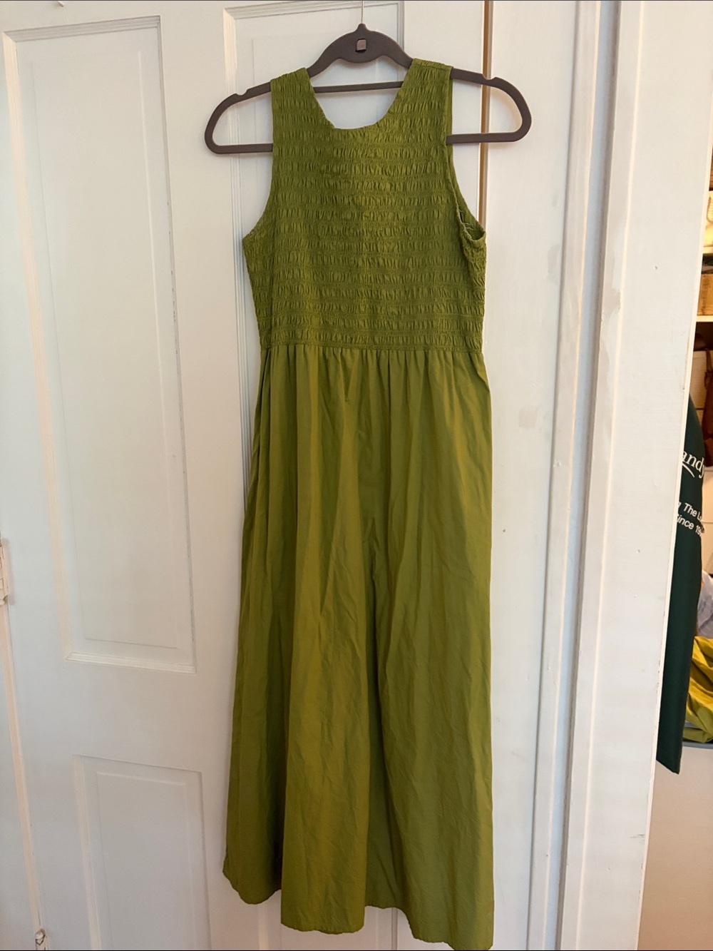 Faithfull the Brand Olive Green Maxi Dress